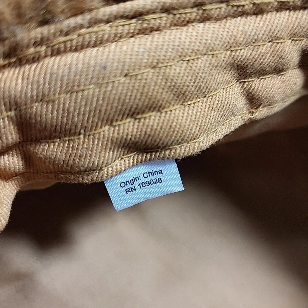 Retro Y2K Bucket Hat‎ Brown Sherpa Shag Adult One Size Hipster Skater